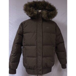 Helly Hansen Womens XL Brown Namsos Bomber HTXP Waterproof Down Filled Jacket
